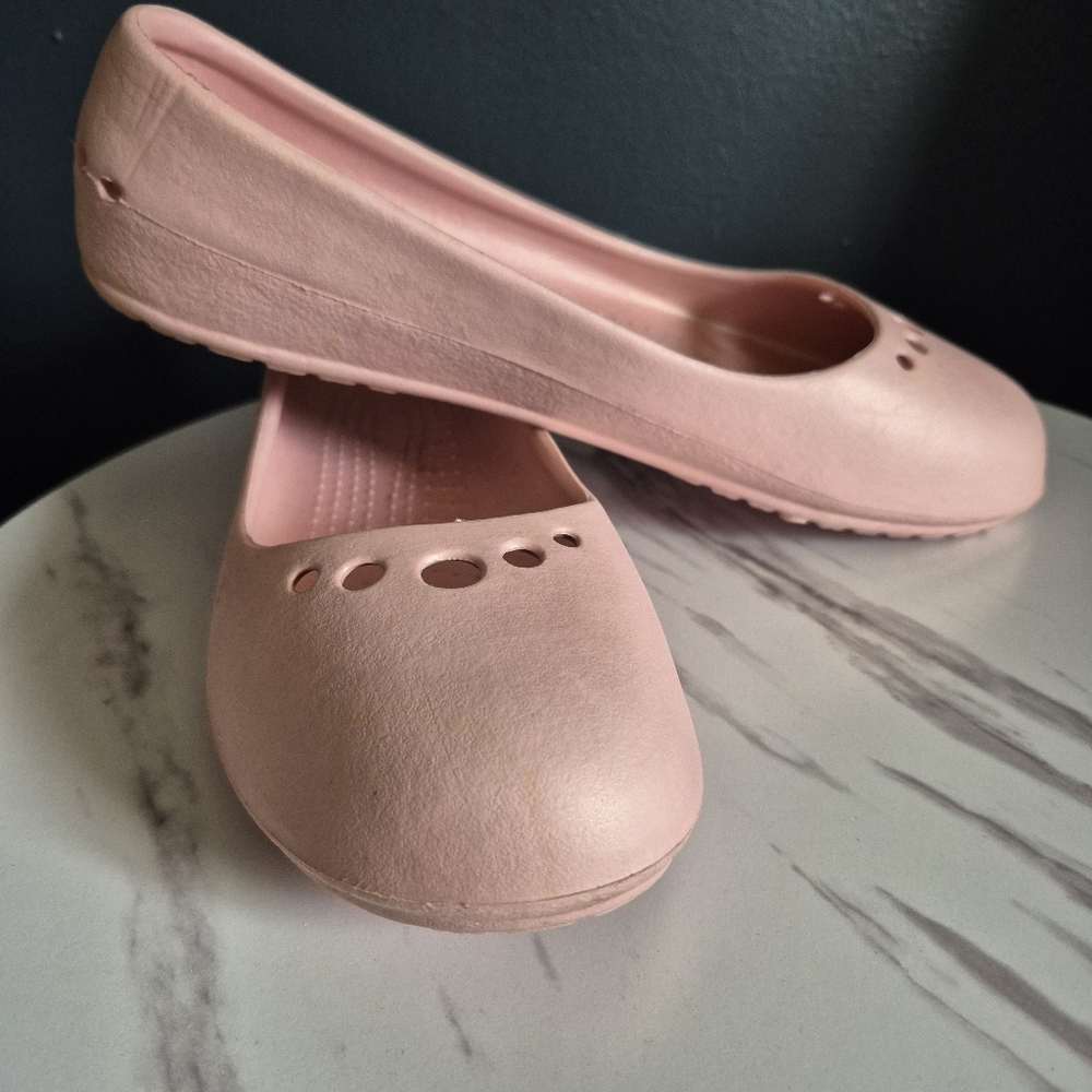 Crocs Ballerina Slip On Comfort Shoes Pink Size 11